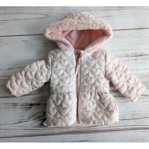 Rothschild Pastel Pink Quilted Puffer Coat sz 12 M